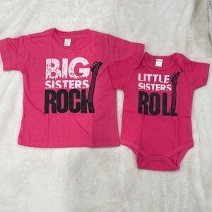 Big Sisters Rock Little Sisters Roll Shirts